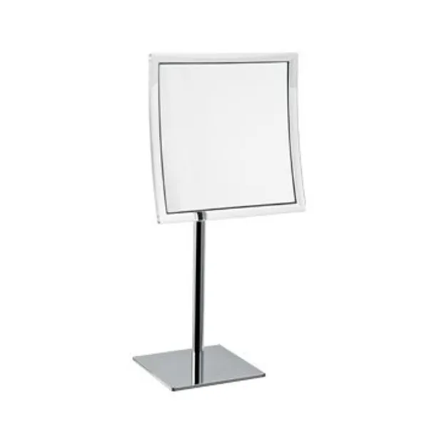 Hotellerie Square bench mounted magnifying mirror