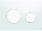 TECEloop Glass Flush button - White Glass White buttons image